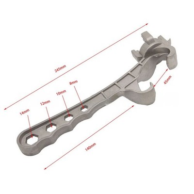 Aluminum Alloy Bucket Opener Multi Function Wrench Tool for Plastic Metal