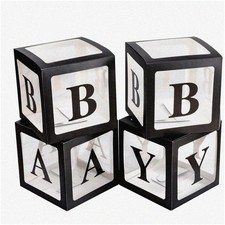 Baby Shower Balloon Backdrop with 16 Letters