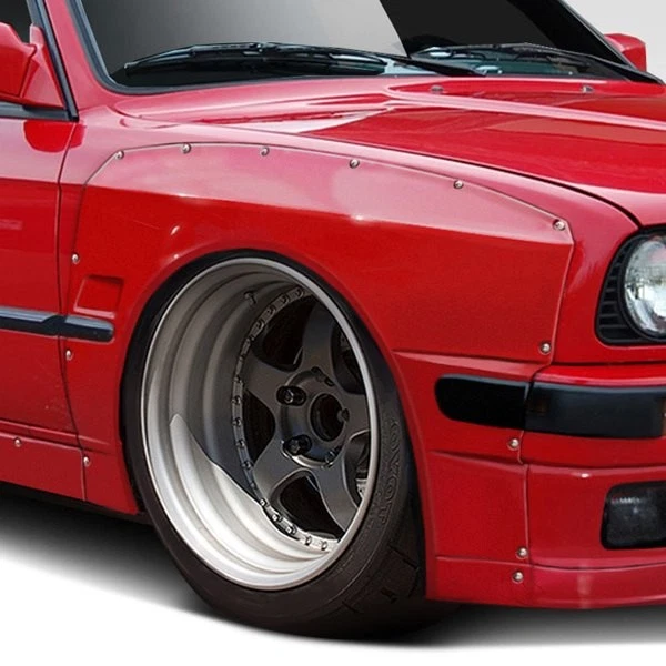 For BMW M3 88-91 TKO Wide Body 50mm Fiberglass Front Fender Flares Unpainted Foto 2 de 4