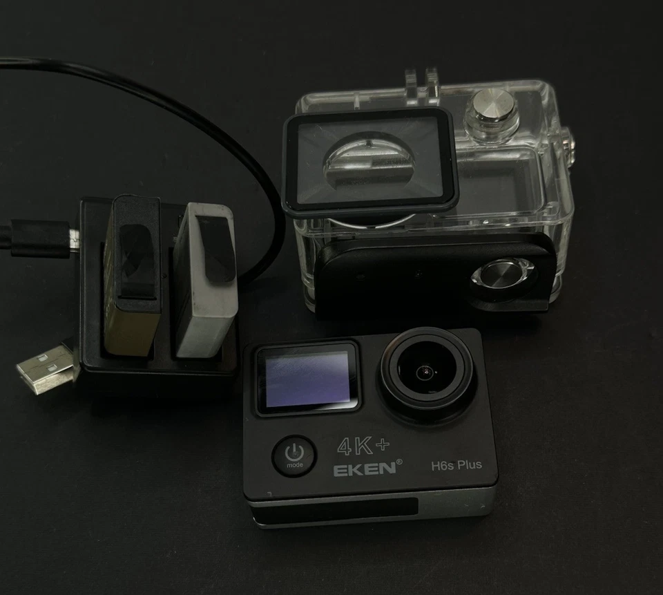 Eken H6s Plus 4K Action Camera + Waterproof Housing & 2 Batteries - Image 2 of 4