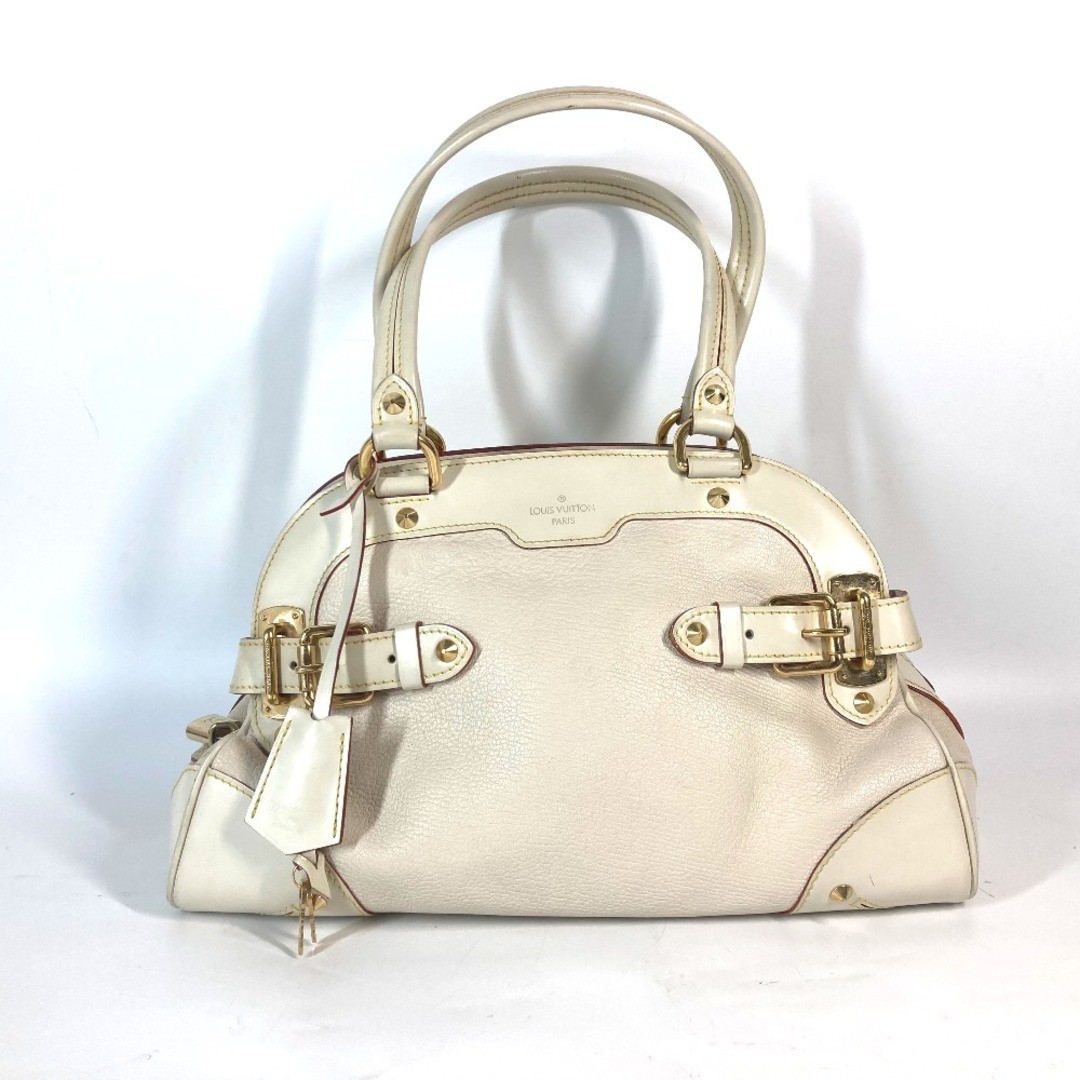 LOUIS VUITTON Le Radieux M95624 White Leather Tote Shoulder Bag Authentic-image