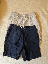 Cat and Jack Boys Drawstring Shorts Navy Blue and Gray Size Large- pairs