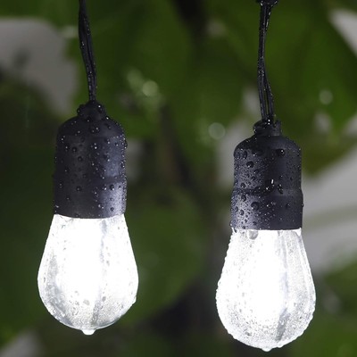 Bright 30ft Waterproof LED String Lights with Shatterproof Bulbs for Outdoor Fun