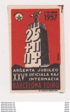 Vignette esperanto - 1957 - Argenta Jubileo XXV oficiala kaj internacia Barcelon