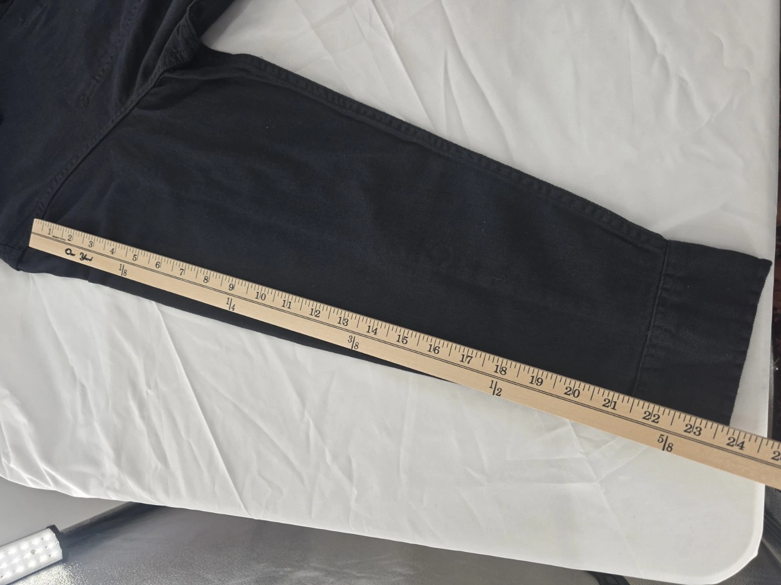 Goodfellow & Co Men’s Black Chore Coat Jacket L Button Front Spread Collar 46" image 13