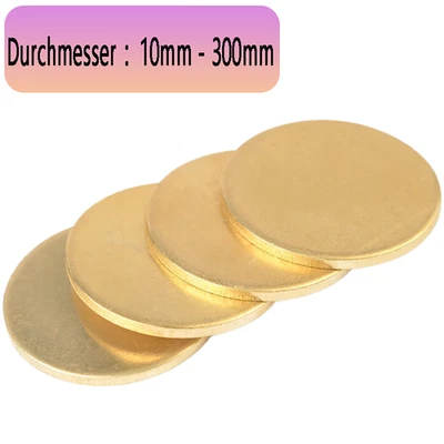GOO BETTTER H62 Reines Messing Scheibe Messingscheibe Messingronde Ronde Laserschneiden DIY