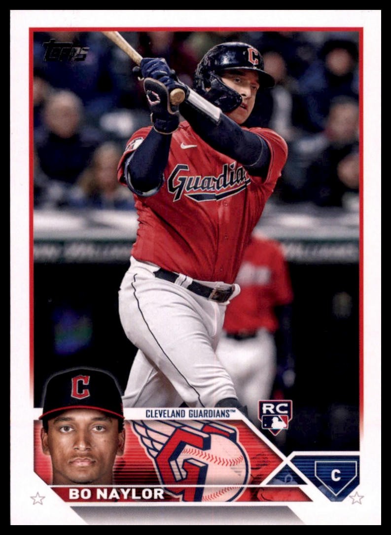 Bo Naylor Rookie 2023 Topps #421 Cleveland Guardians