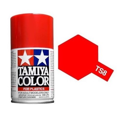 TAMIYA Tamiya TS-8 - Shiny Italian Red - Italian Red - 100ml Bombe