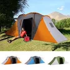 4-6 Man Large Camping Tent with 2 Bedroom and Living Area