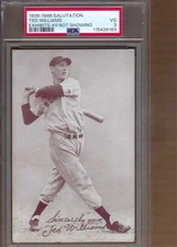 1939 - 1945  SALUTATION  TED WILLIAMS  EXHIBITS  # 9  NOT  SHOWING   PSA  3