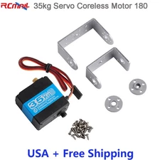 35kg RDS3235 Coreless Digital Coreless Servo Motor Metal Gear 180 + Bracket USA