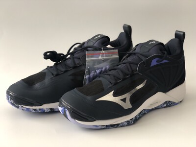 Mizuno Wave Momentum 2 Volleyballschuh Indoor Hallenschuh Sportschuh 45 navy