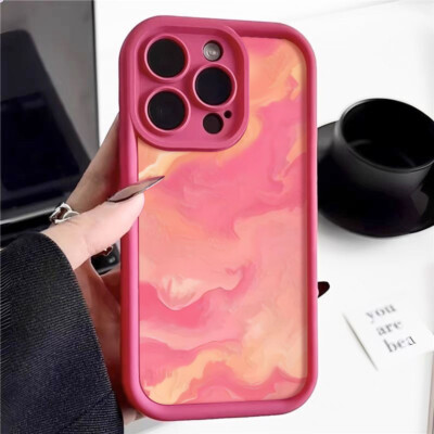 For iPhone 16 15 Pro Max 14 13 12 11 XS XR Shockproof TPU Marble Patterned Case