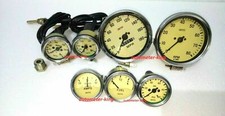 Smiths Kit 52mm Temp Oil Temp Amp Fuel Oil Psi 100 Mm Speedo Mph Tacho Replica