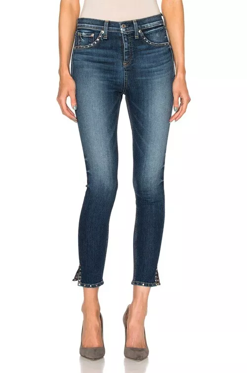 rag bone Jean 10 Inch Capri in Stud Cadiz Size 29 eBay