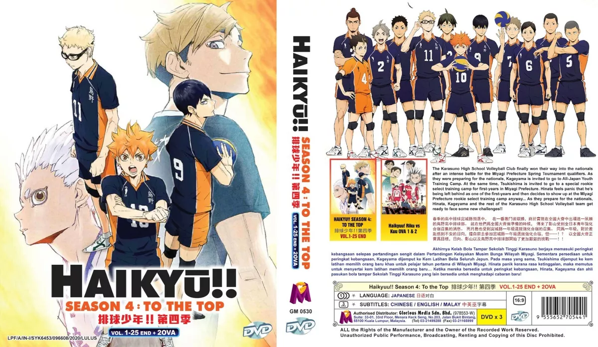 Haikyuu!! / Haikuy Temporada 4 Episódios 1 a 25 + 5 Ova