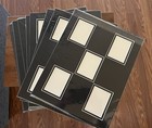 Trading Card Display Mats (10) - 5 Cards Black (White Trim) & Conservation Board — photo 1