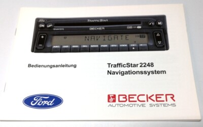 Original Becker Traffic Star Bedienungsanleitung Radio Rarität
