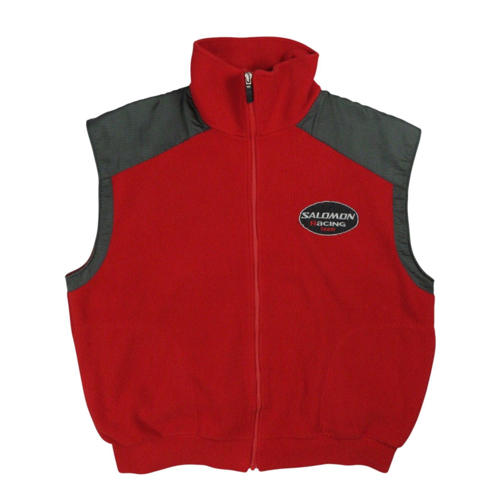 Gilet in pile vintage Inuit Salomon Racing squadra di sci taglia XL