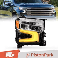 Fit for 2022-2024 Chevy Silverado 1500 LTZ RST Headlight LED Right W/DRL