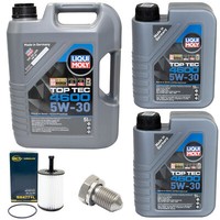 MotoröL Set 4600 5W-30 Liqui Moly 7 Liter + ÖLfilter + Schraube FüR VW Multivan