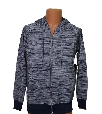 NEW M Broken Threads Patch Tag 1975 Premium Denim Goods ZIP HOOD JACKET $64.00