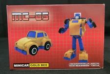 Third Party Impossible Toys MC-05 Minicar Gold Bee transforming figure
