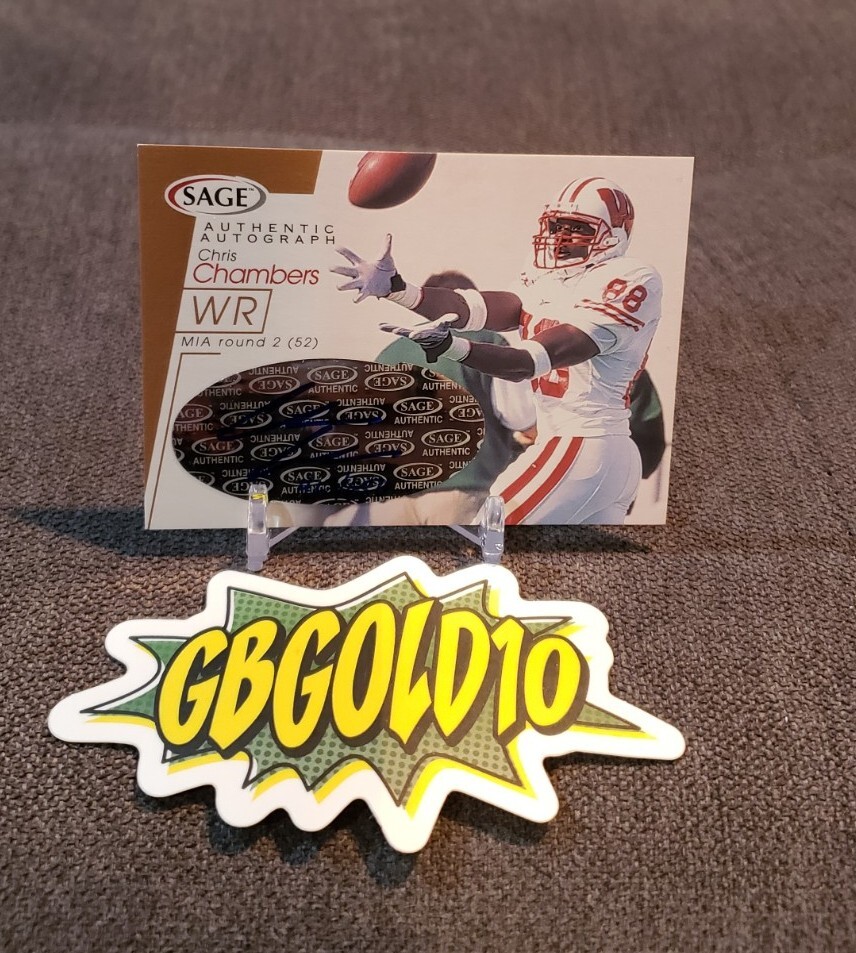 2001 SAGE Auto Bronze /650 Chris Chambers #A11 Rookie Auto RC