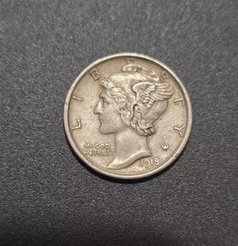 1918-S Mercury Dime AU H46