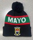 Mayo GAA Black beanie Bobble Hat.