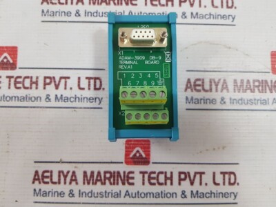 Advantech ADAM-3909 DB-9 DIN-Schienen Montageschraubenklemmenmodul REV.A1