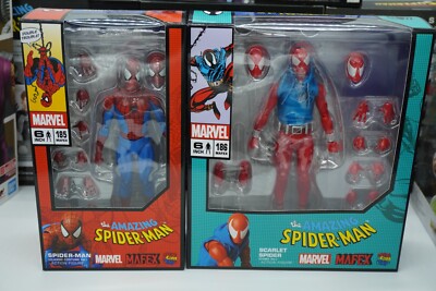 MAFEX No.185 & No.186 SPIDER-MAN Classic Ver. & SCARLET SPIDER