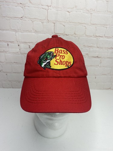 Bass Pro Shops Hat Logo Youth  Fishing Hunting Trucker Cap Snapback RED - Picture 1 of 8