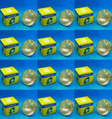 12x Omnilux PAR56 230v / 300w WFL 2000h Wide Flood Lampe Leuchtmittel PAR 56 NEU