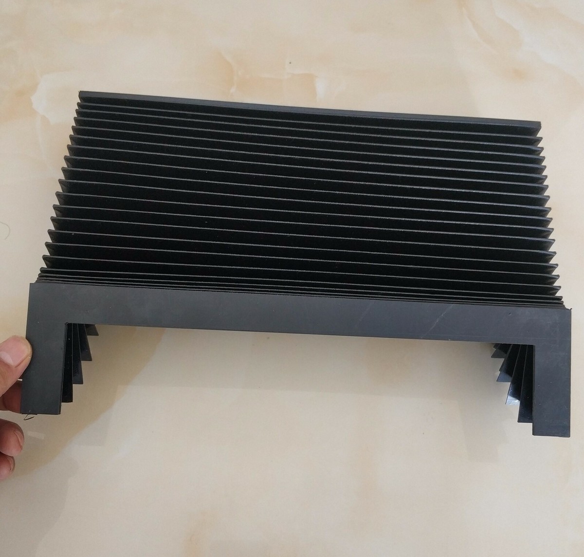 Accordion cnc machine dust cover bellows,W145mm x H35mm x