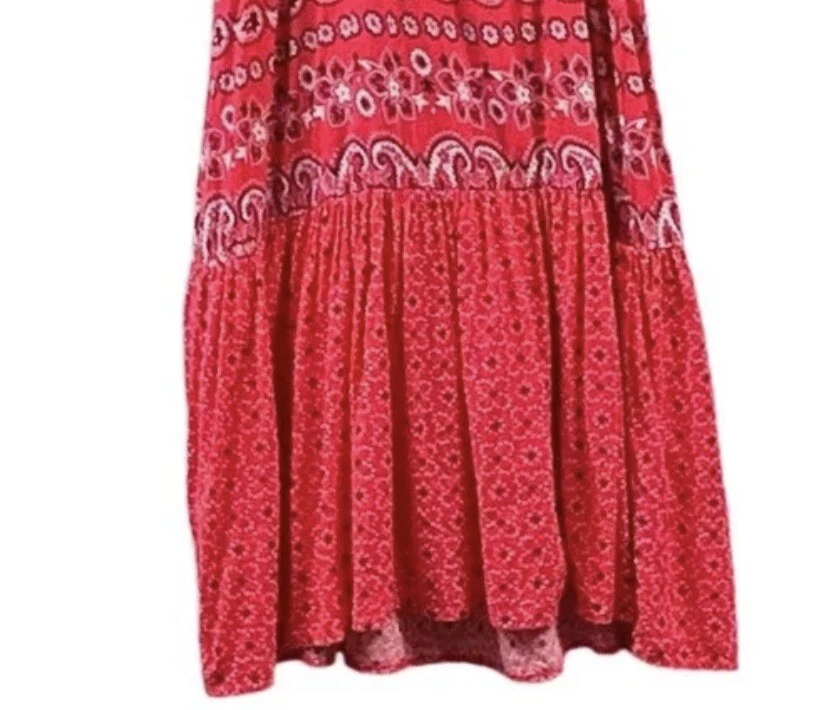 Niñas Primavera Verano Coral Paisley Solero Corbata Correas para el Hombro OSH KOSH Talla 5T Foto 4 de 4