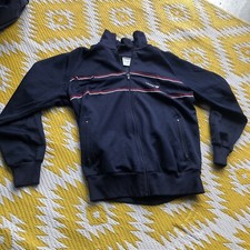 Vintage Adidas 80s Track Jacket Mens Size M Hip Hop Blue Full Zip