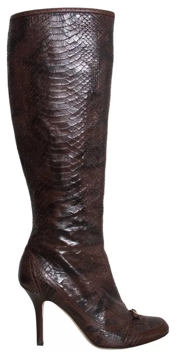 Bottes en peau de serpent Christian Dior (TAILLE 39)
