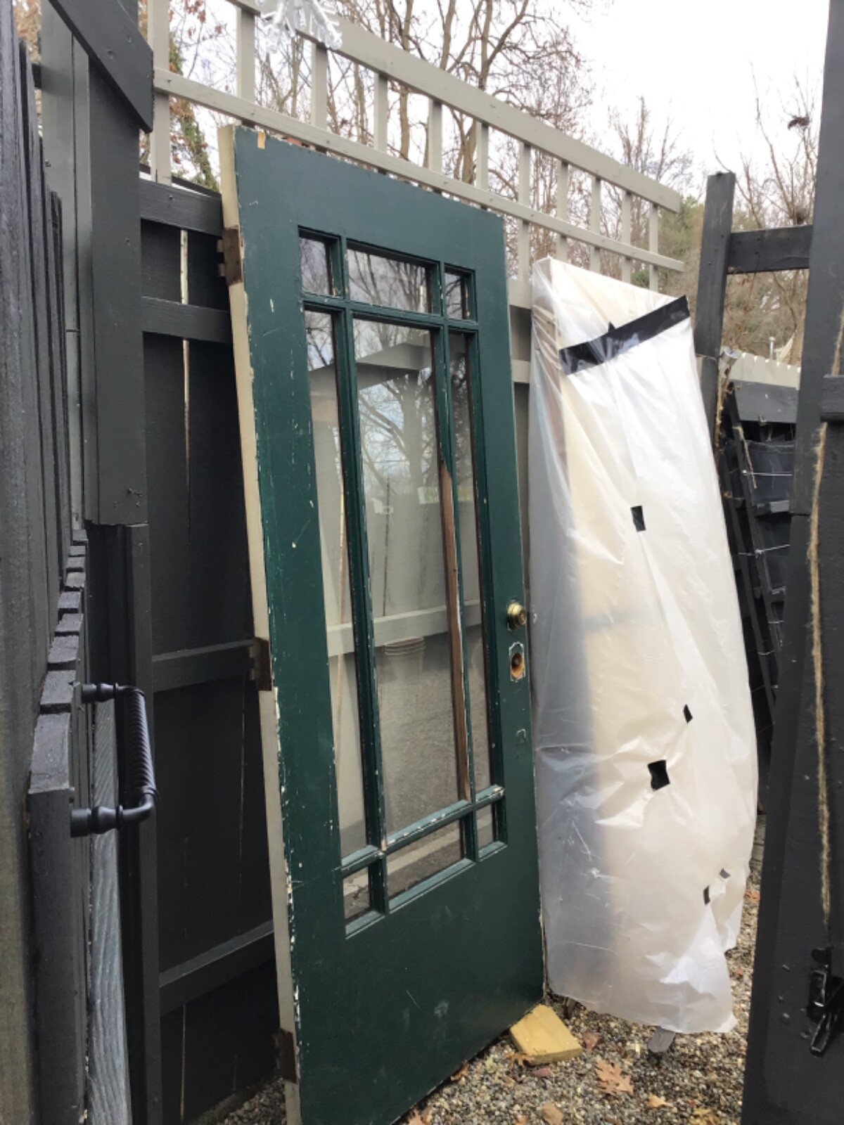 Antique Solid Wood Exterior Door eBay