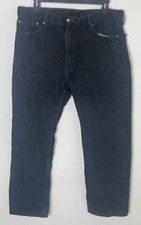 Vintage Levis 505 Denim Jeans Mens 40x30 Straight Regular Fit Black