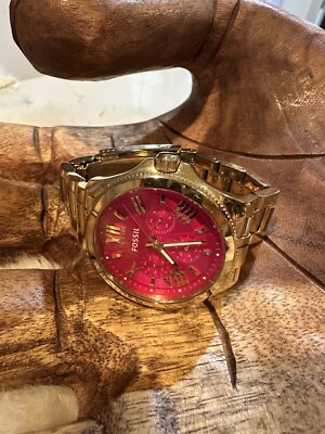 Fossil AM4539 Women s Watch Gold/Pink. 