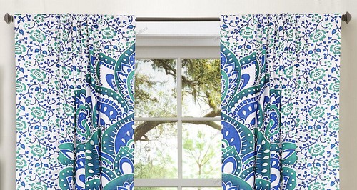 Mandala de India Multicolor Algodón Hippie Puerta Cutain Decor Ventana - Imagen 18 de 31