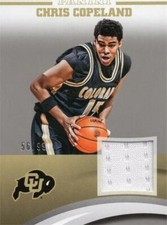 Chris Copeland worn jersey patch basketball card 2016 Panini Team Silver CCCU 56