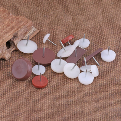 Furniture Chair Nail Feet Glides Bottom Protect Nail Plastic Nail-on Slider Tack