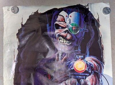 Iron Maiden 1987 Guess Who's Coming To Dinner Original Giant Door