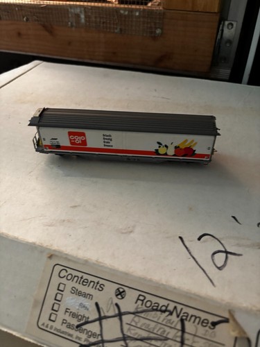 Bemo HO Maquette Train Voiture Co Op Bogie Van Wagon Fruit Railroad Présentoir