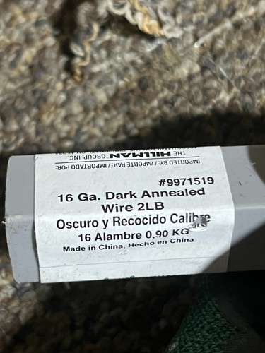 (QTY 7) Hillman Dark Annealed Wire 16 Gauge Stove Pipe Mechanic Hay Baling 2lb - Picture 3 of 5