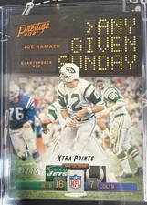 2021 Panini Prestige - Any Given Sunday Joe Namath #AGS-JN Xtra Points Orange...