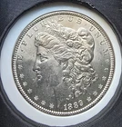 1889 P Morgan Silver Dollar $1 CHOICE BU VAM, FREE DELIVERY # 008300054