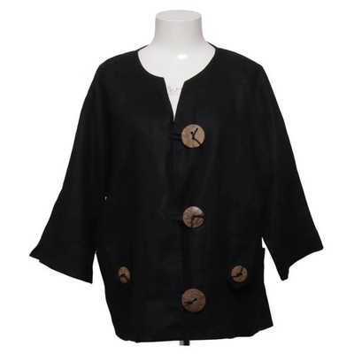 Ancora, Strickjacke, Damen, Größe: L, Schwarz, Einfarbig #u4f